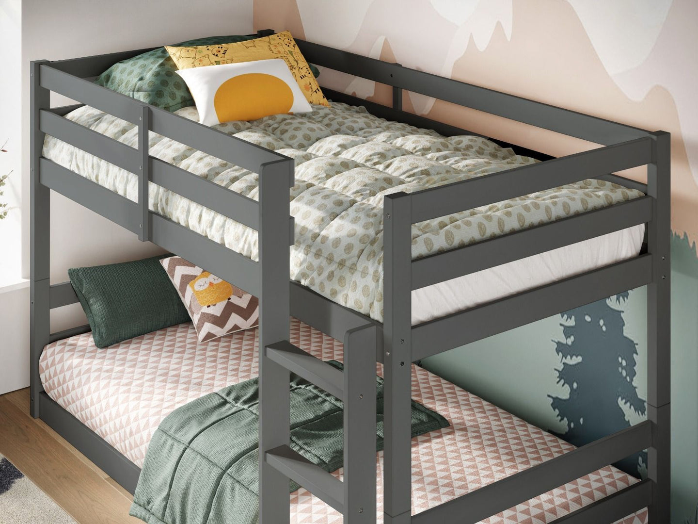 Amelia Low Wooden Bunk Bed